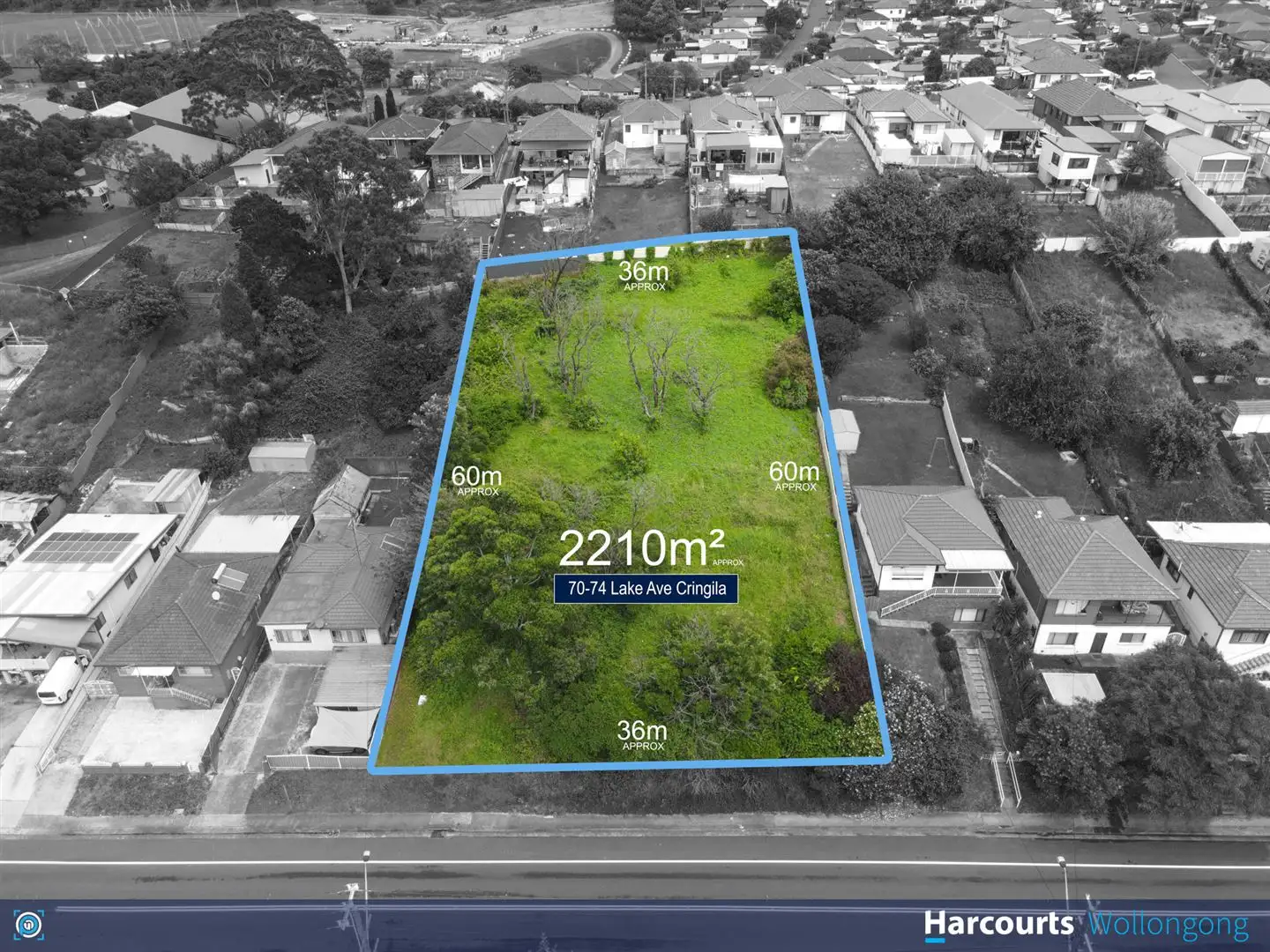 Main view of Homely land listing, 70-74 Lake Avenue, Cringila NSW 2502