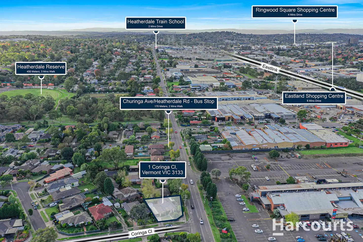 Main view of Homely house listing, 1 Coringa Close, Vermont VIC 3133