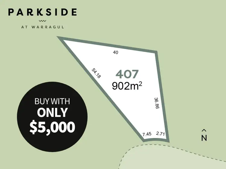 Main view of Homely land listing, Lot 407 Parkside at Warragul, Warragul VIC 3820