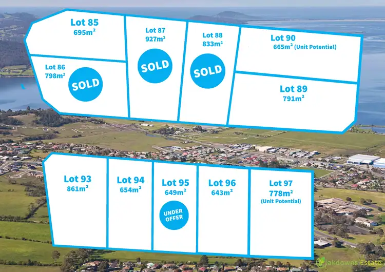Main view of Homely land listing, Lot 88 Stage 9 Oakdowns Estate, Rokeby TAS 7019
