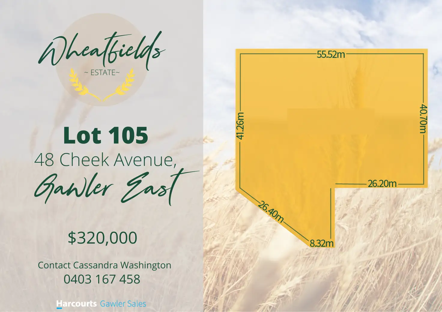 Main view of Homely land listing, LOT 105 Cheek Avenue, Gawler East SA 5118