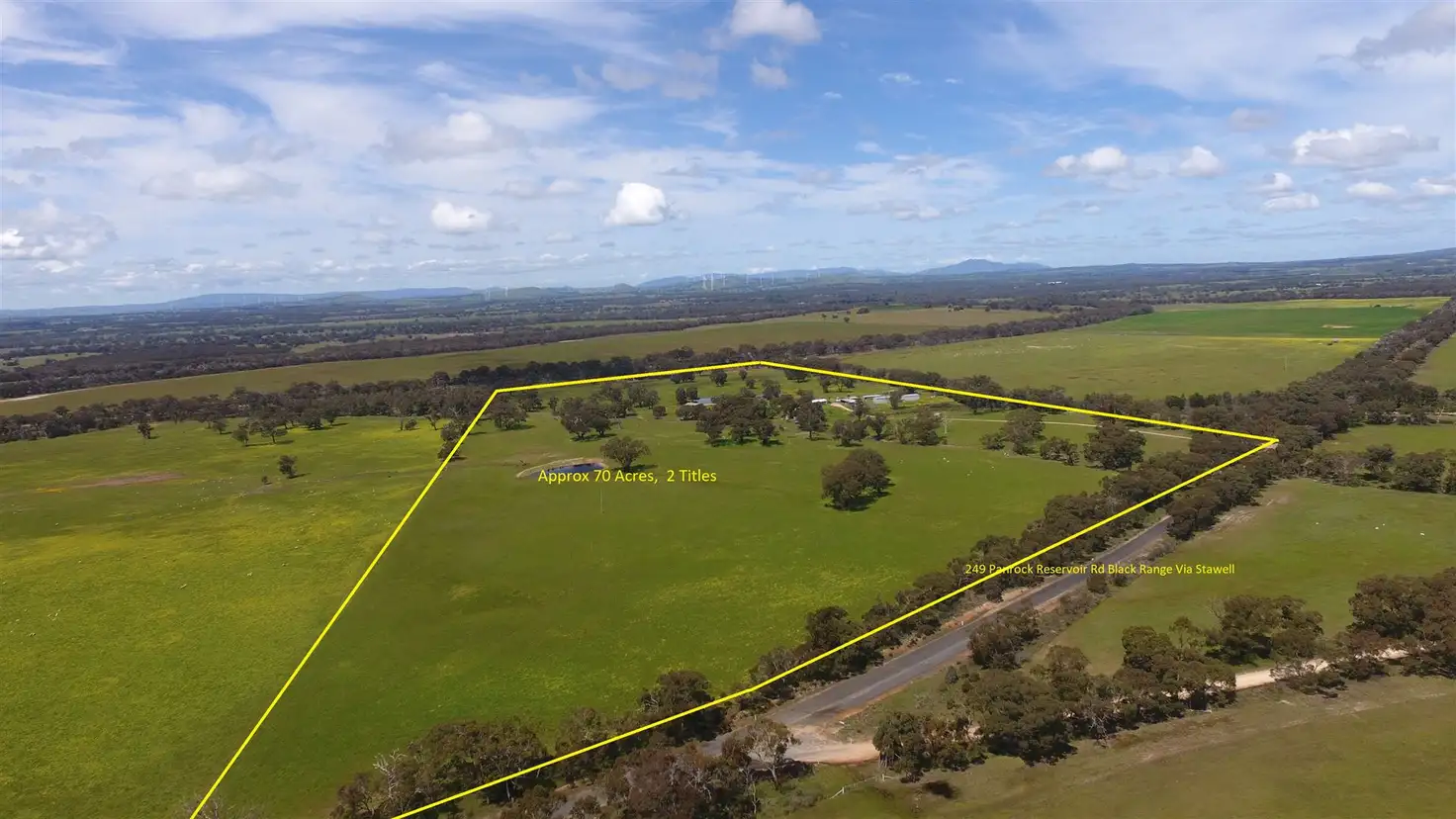 Main view of Homely rural property listing, 249 Panrock Reservoir Rd Black Range Via, Stawell VIC 3380