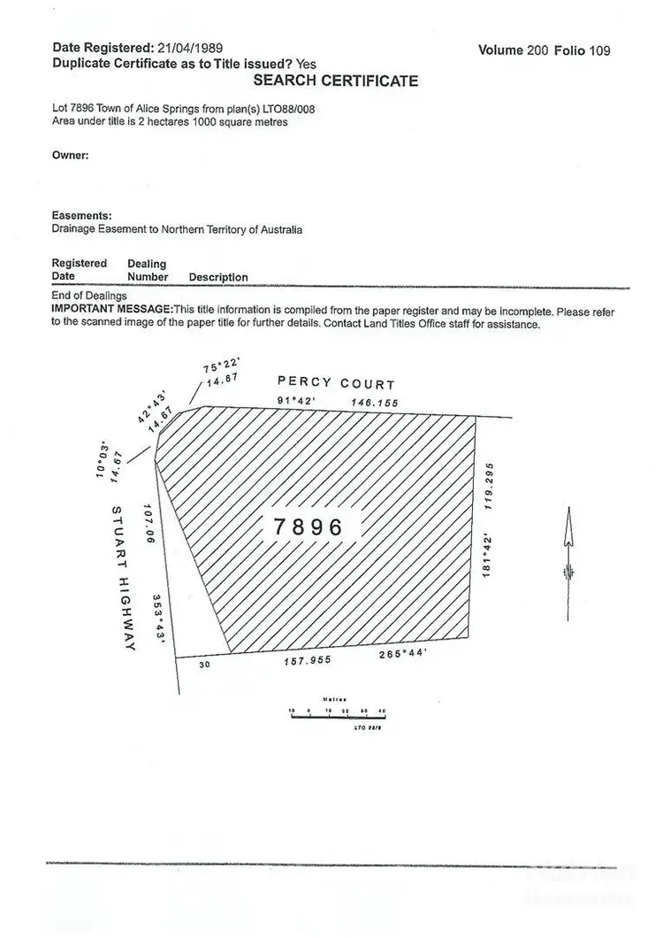 Fifth view of Homely land listing, 5 Percy Court, Kilgariff NT 873