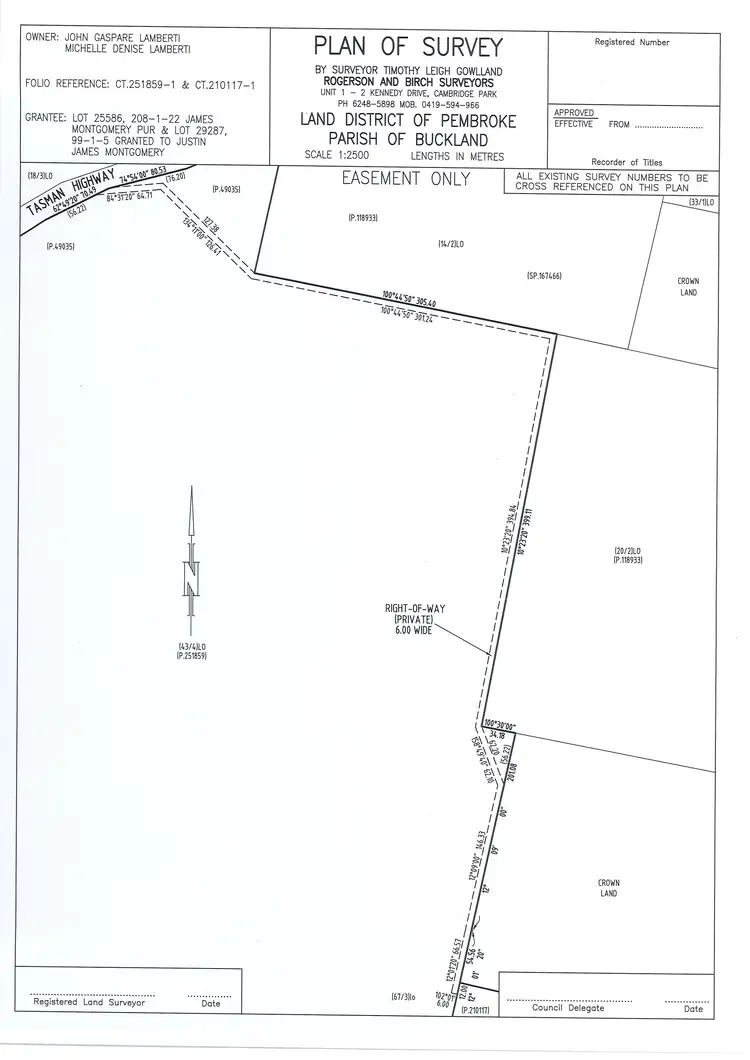 Main view of Homely land listing, 5008 Tasman Highway, Buckland TAS 7190