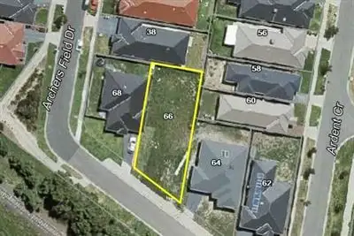 Main view of Homely land listing, 66 Ardent Crescent, Cranbourne East VIC 3977