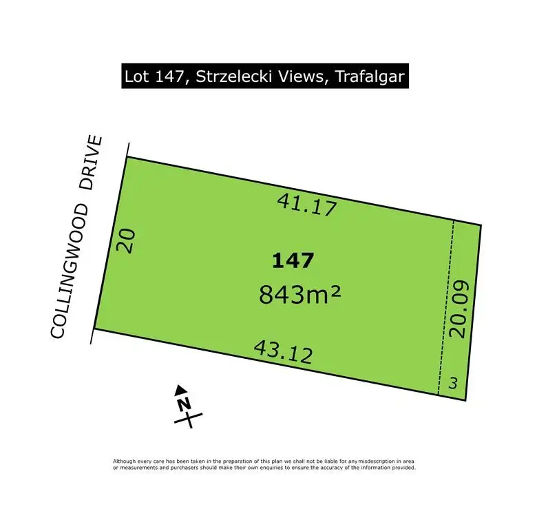 Main view of Homely land listing, Lot 147 Collingwood Drive, Trafalgar VIC 3824