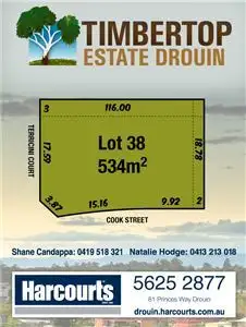Main view of Homely land listing, Lot 38 Cook Street, Drouin VIC 3818