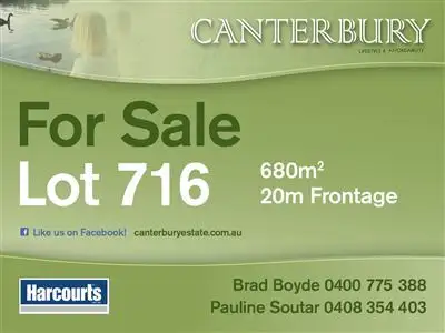 Main view of Homely land listing, Lot 716 Chaucer Way, Drouin VIC 3818