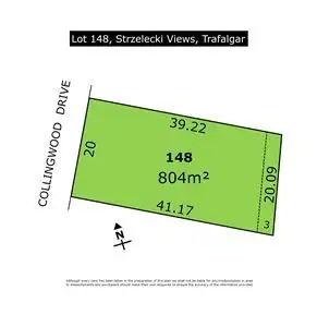 Main view of Homely land listing, Lot 148 Collingwood Drive, Trafalgar VIC 3824