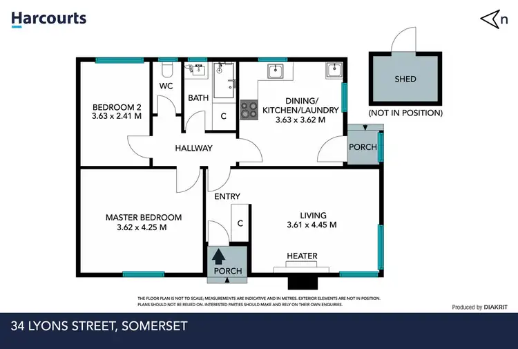 Second view of Homely semi-detached listing, 34 Lyons Street, Somerset TAS 7322