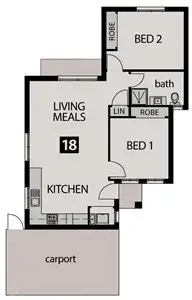 Main view of Homely unit listing, 18/190 The Boulevard, Thomastown VIC 3074