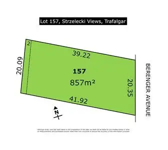Main view of Homely land listing, Lot 157 Berenger Avenue, Trafalgar VIC 3824