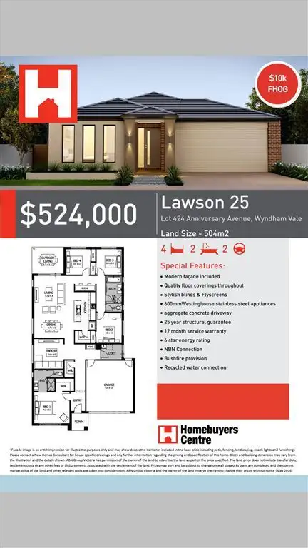 Lot 424. Anniversary Avenue
