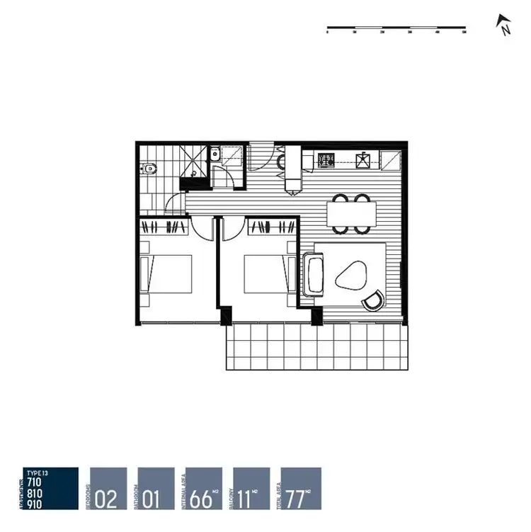 Sixth view of Homely apartment listing, 810/719 High Street, Epping VIC 3076
