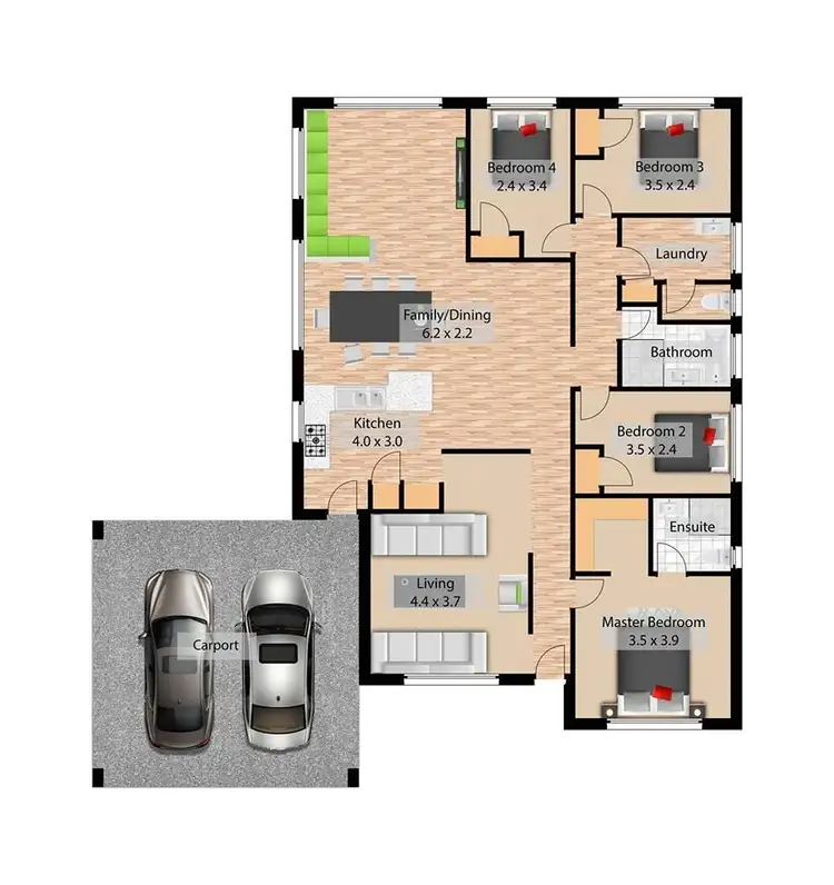 Second view of Homely house listing, 35 Celosia Way, Glen Iris WA 6230