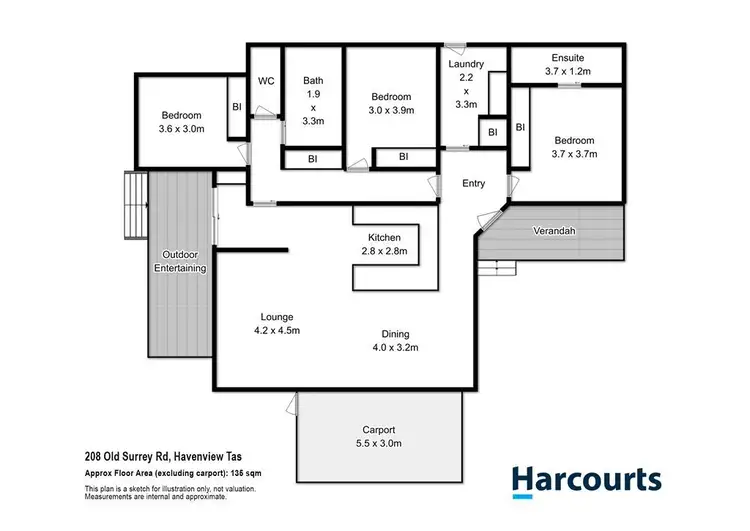 Second view of Homely house listing, 208 Old Surrey Road, Havenview TAS 7320