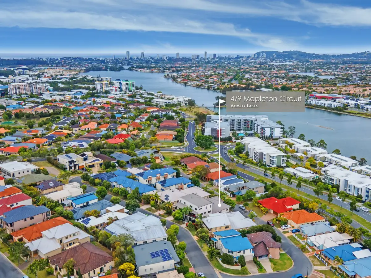 Main view of Homely semi-detached listing, 4/9 Mapleton Circuit, Varsity Lakes QLD 4227