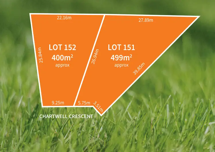 Main view of Homely land listing, Lots 151 & 152 /57 Chartwell Crescent, Paralowie SA 5108