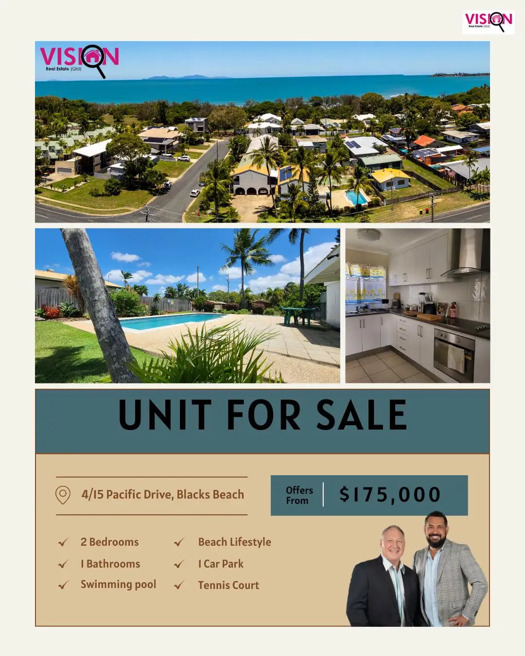 Main view of Homely unit listing, 4/15 Pacific Drive, Blacks Beach QLD 4740