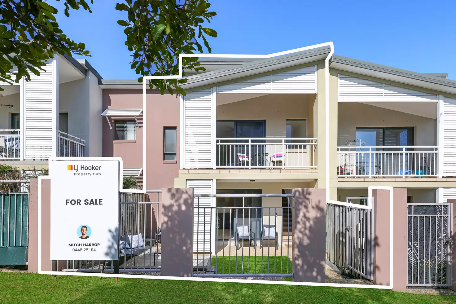 Main view of Homely townhouse listing, 4/12 Geraldton Drive, Varsity Lakes QLD 4227