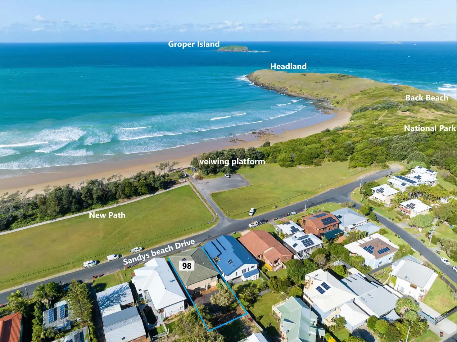 Main view of Homely house listing, 98 Sandys Beach Drive, Sandy Beach NSW 2456