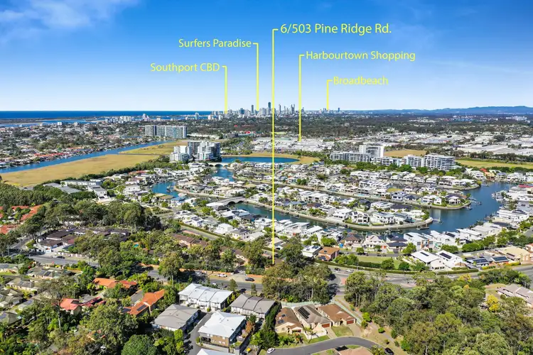 Main view of Homely townhouse listing, 6/503 Pine Ridge Road, Biggera Waters QLD 4216