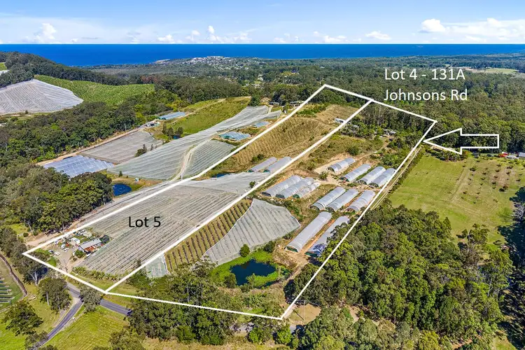 Main view of Homely rural property listing, Lot 4 & 5/131A Johnsons Road, Sandy Beach NSW 2456