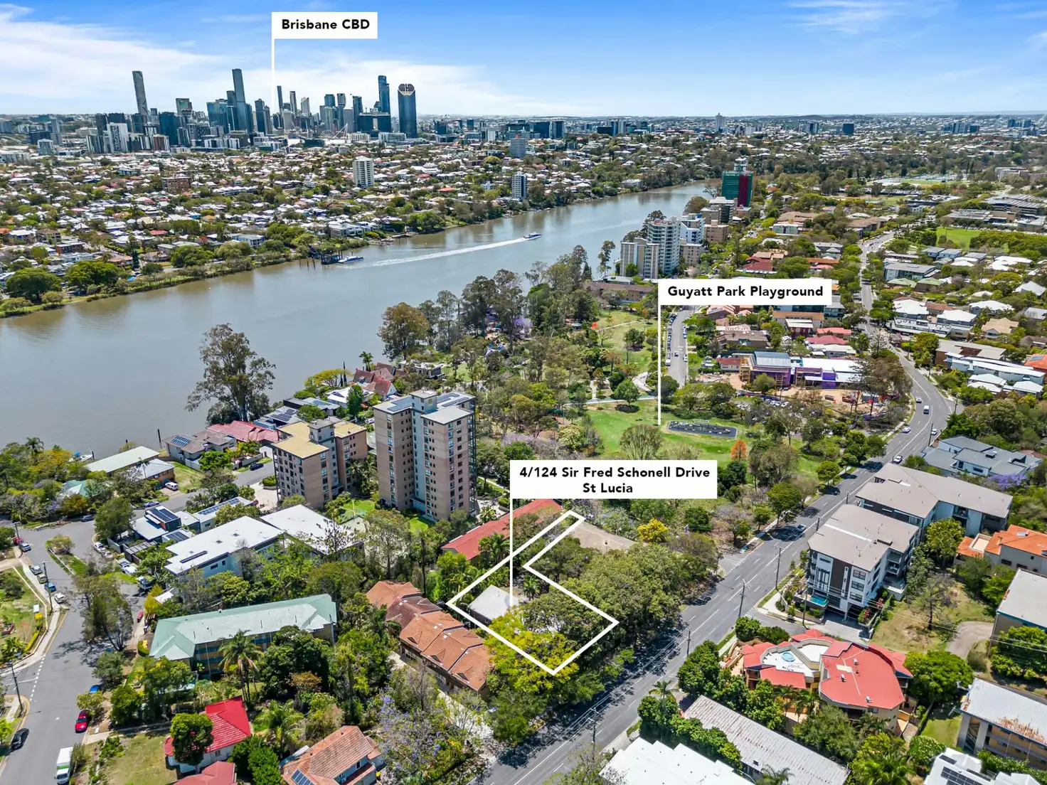 Main view of Homely unit listing, 4/124 Sir fred Schonell Drive, St Lucia QLD 4067