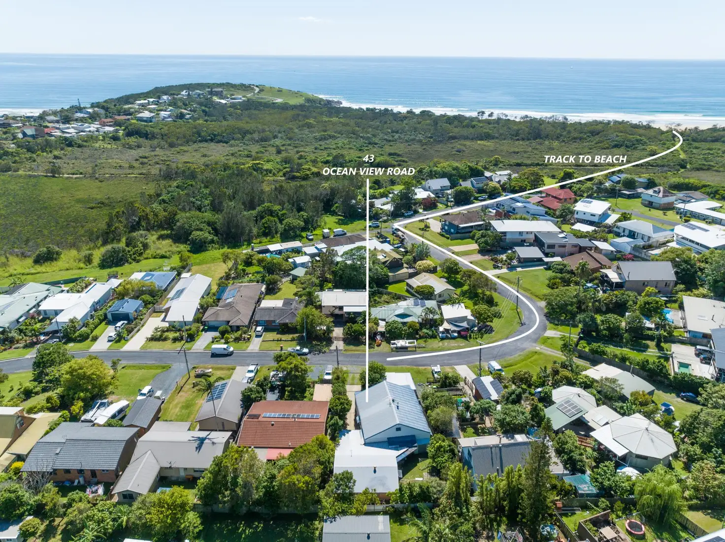 Main view of Homely house listing, 43 Ocean View Road, Arrawarra Headland NSW 2456