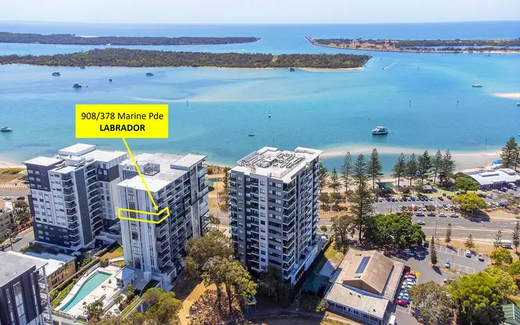 Main view of Homely apartment listing, 908/378 Marine Parade, Labrador QLD 4215
