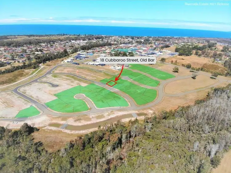 Main view of Homely land listing, 18 Cubbaroo Street (Lot 180), Riverside Est, Old Bar NSW 2430