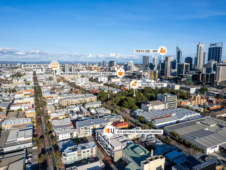 Sixth view of Homely apartment listing, 13/5 Antonas Road, Northbridge WA 6003
