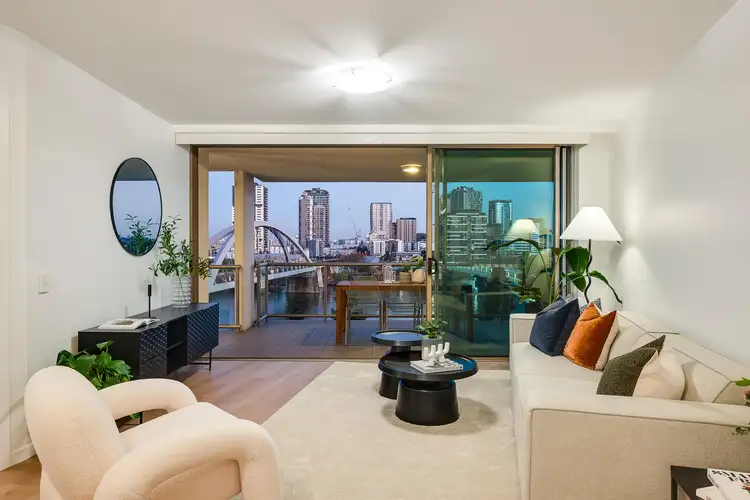 Second view of Homely apartment listing, 2506/92 Quay Street, Brisbane City QLD 4000