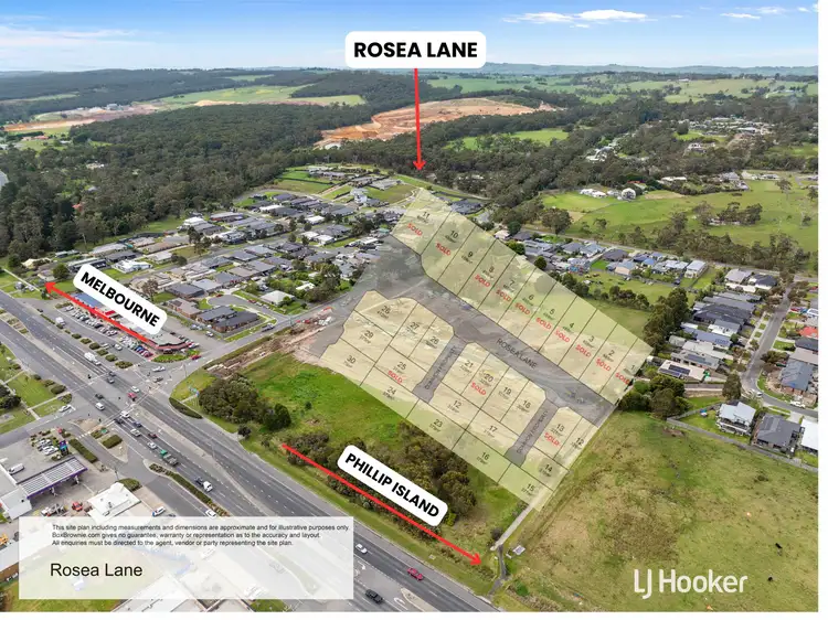 Main view of Homely land listing, Lot Lot 12 Rosea Lane/6-12 Grantville - Glen Alvie Road, Grantville VIC 3984