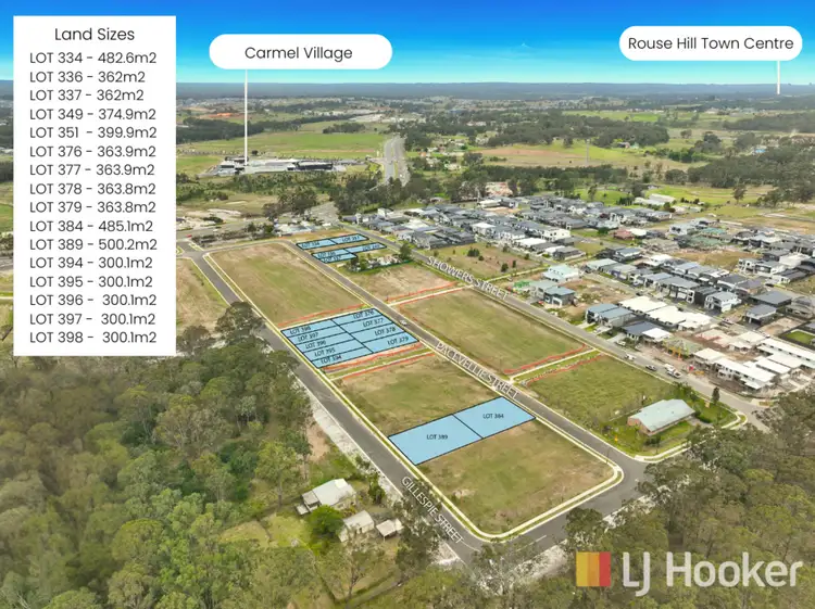 Main view of Homely land listing, Showers St, Paceville St & Gillespie, Grantham Farm NSW 2765