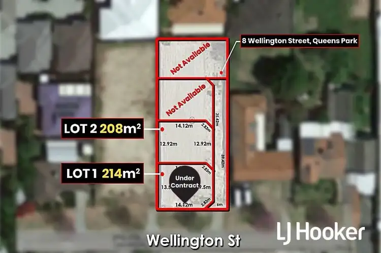 Main view of Homely land listing, 8A & 8B Wellington Street, Queens Park WA 6107