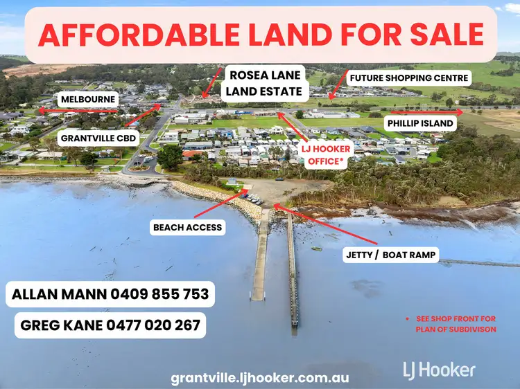 Main view of Homely land listing, Lot Lot 26 Rosea Lane/6-12 Grantville - Glen Alvie Road, Grantville VIC 3984