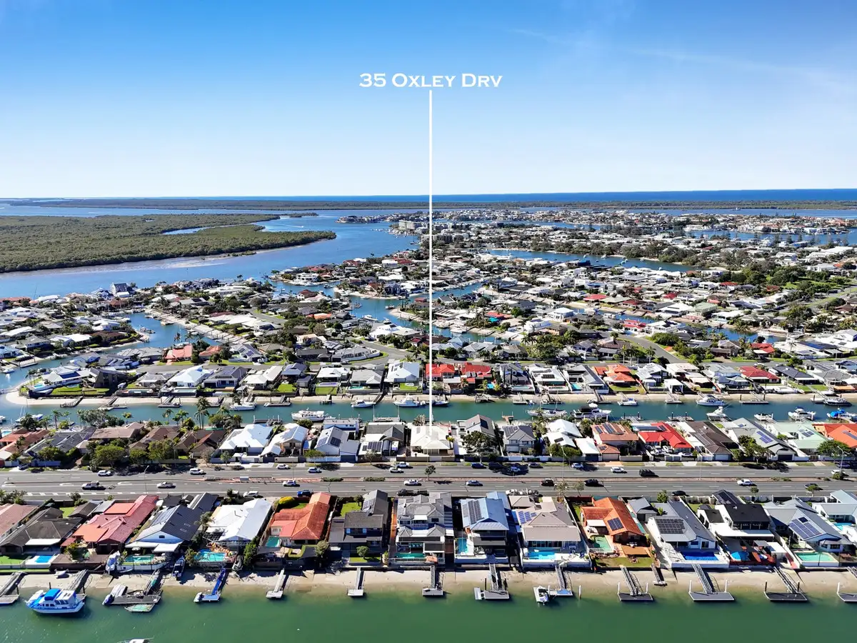 Main view of Homely house listing, 35 Oxley Drive, Paradise Point QLD 4216