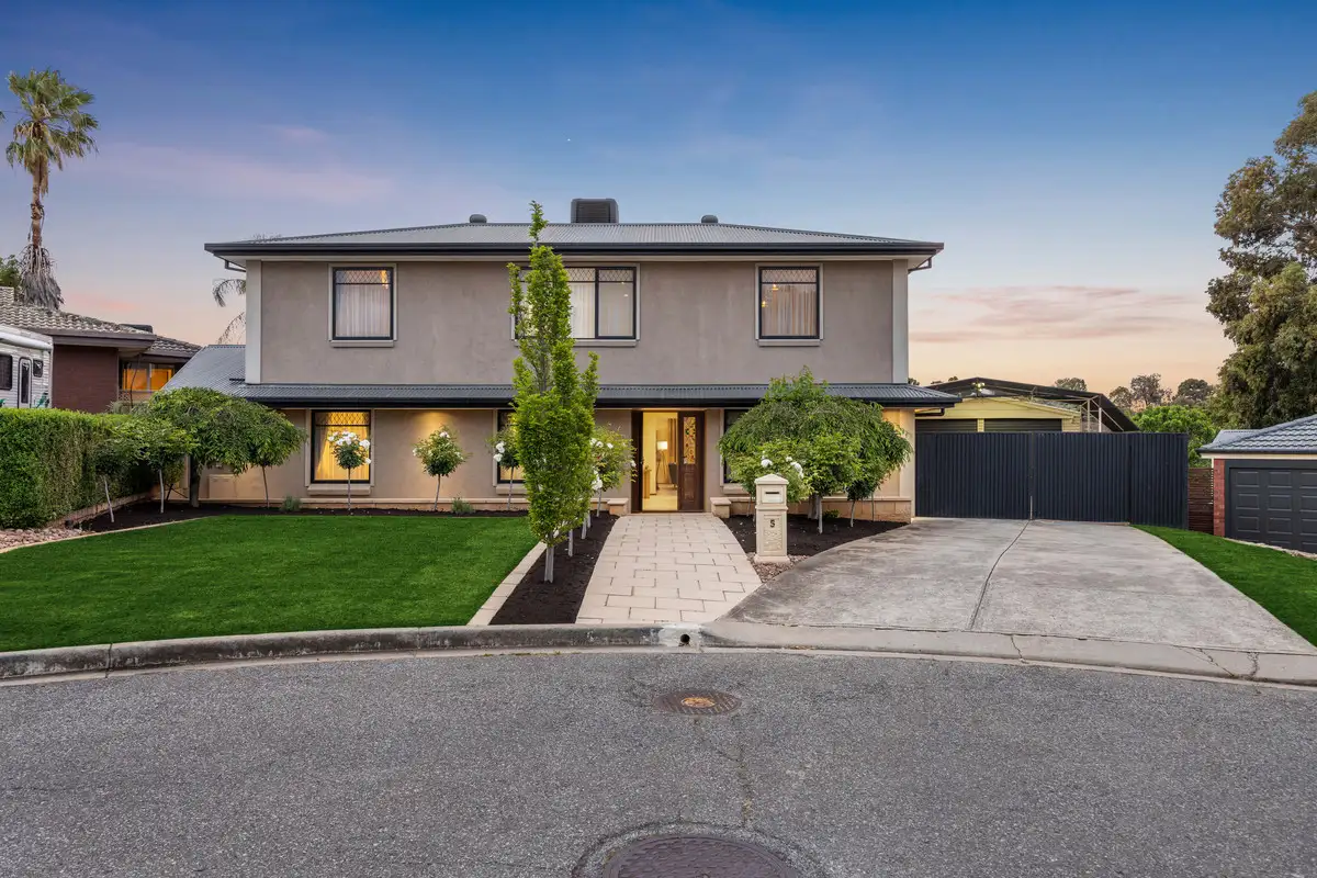 Main view of Homely house listing, 5 Hero Court, Modbury Heights SA 5092