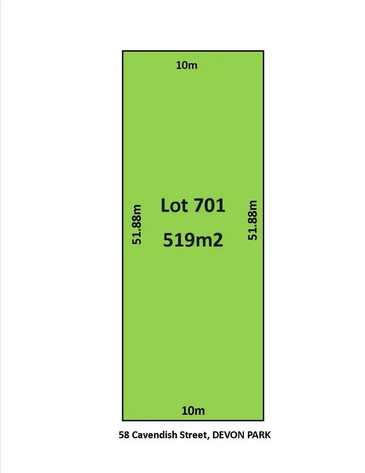 Main view of Homely land listing, 58 Cavendish Avenue, Devon Park SA 5008