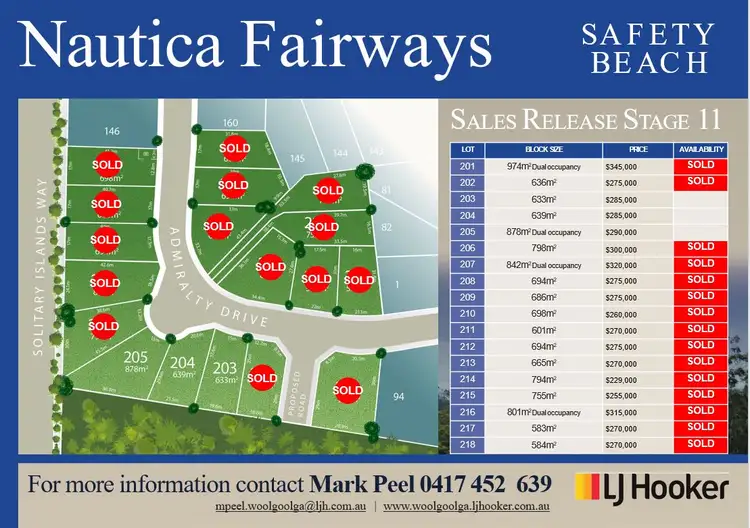 Main view of Homely land listing, Lot 205 Admiralty Drive - Stage 11, Safety Beach NSW 2456