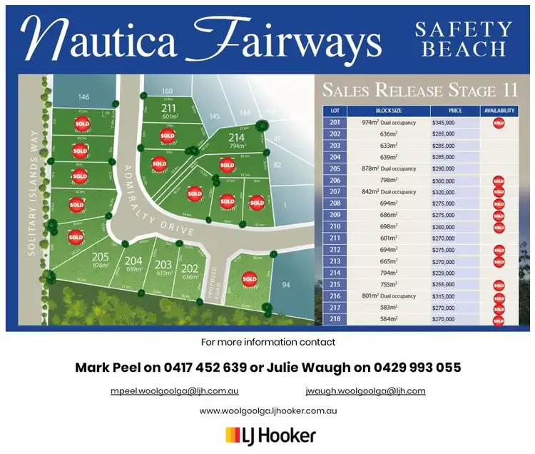 Main view of Homely land listing, Lot 211 Admiralty Drive - Stage 11, Safety Beach NSW 2456