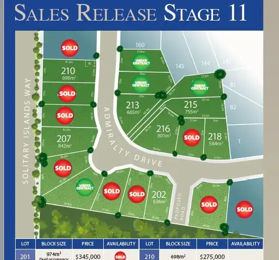 Lot 212 Admiralty Drive - Stage 11, Safety Beach NSW 2456