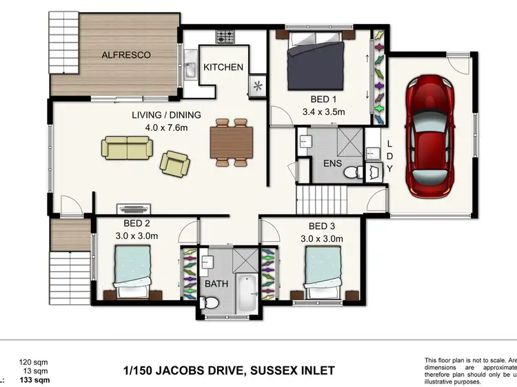 Third view of Homely unit listing, 1/150 Jacobs Drive, Sussex Inlet NSW 2540