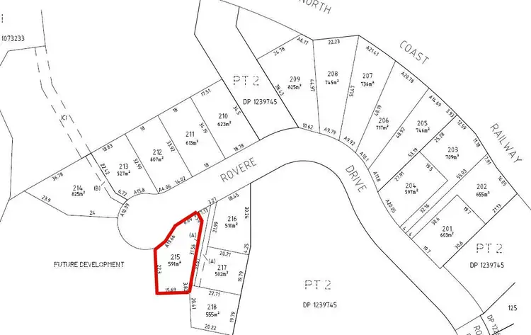 Main view of Homely land listing, Lot 215 Rovere Drive, Coffs Harbour NSW 2450
