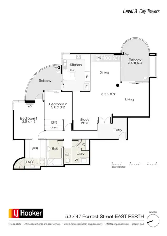 Second view of Homely apartment listing, 52/47 Forrest Avenue, East Perth WA 6004