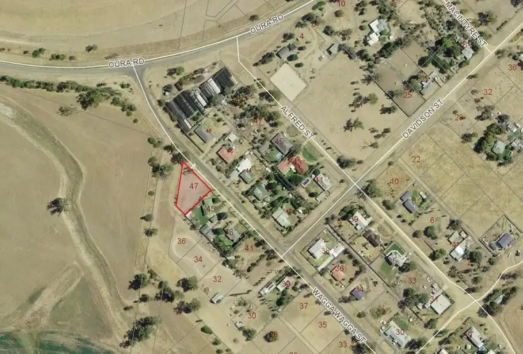 Main view of Homely land listing, 47 Wagga Wagga Street, Oura NSW 2650