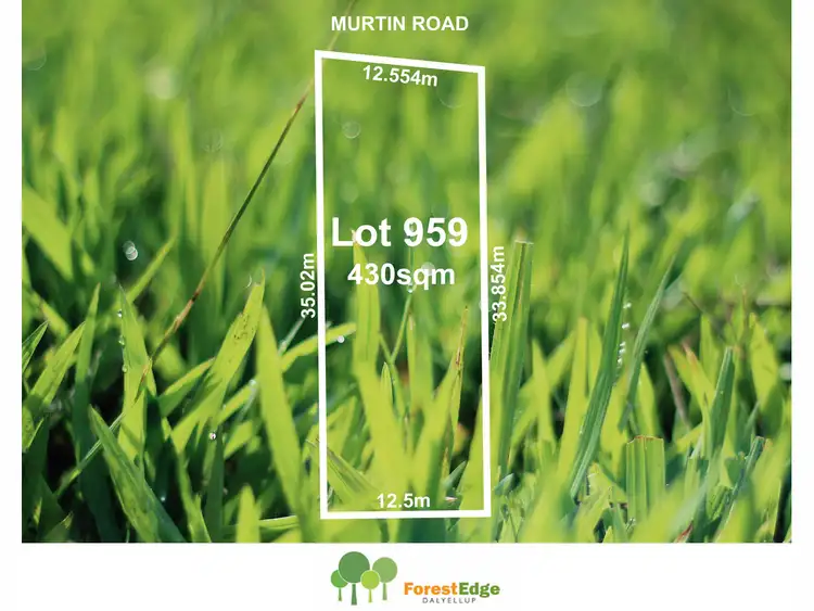 Main view of Homely land listing, Lot 959/ Murtin Road, Dalyellup WA 6230