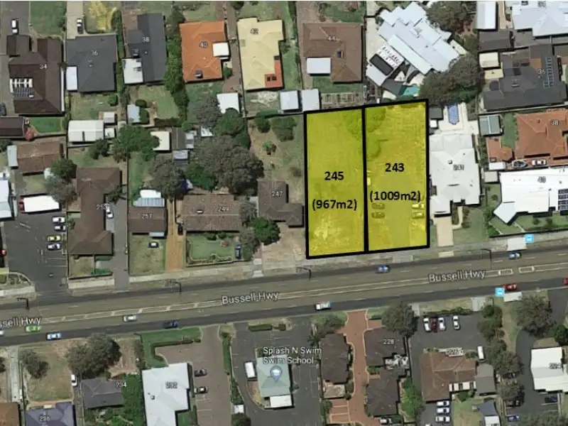 Main view of Homely land listing, 245 Bussell Highway, West Busselton WA 6280