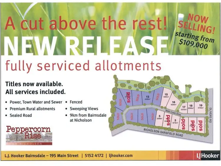 Third view of Homely land listing, Lot 15/ Neds Creek Drive (Peppercorn Rise), Nicholson VIC 3882
